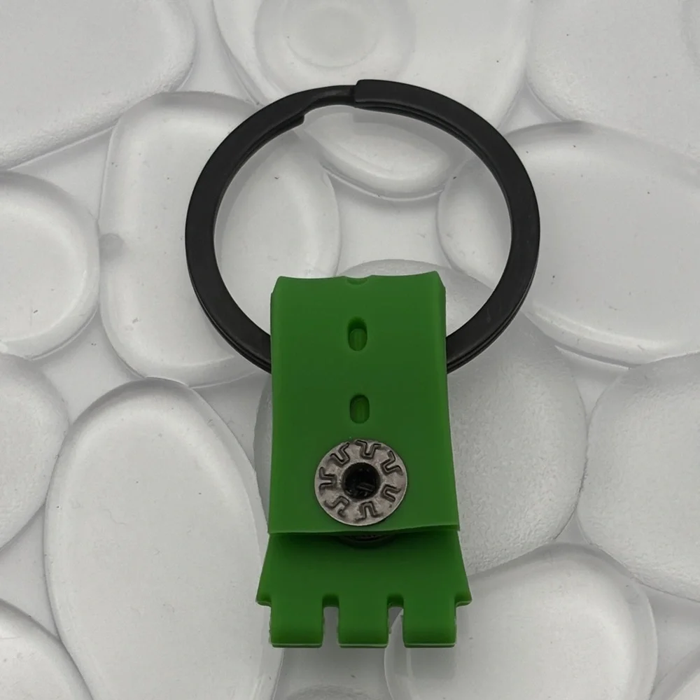 Green & Black Swatch Keychain - fits Gent Swatch watch